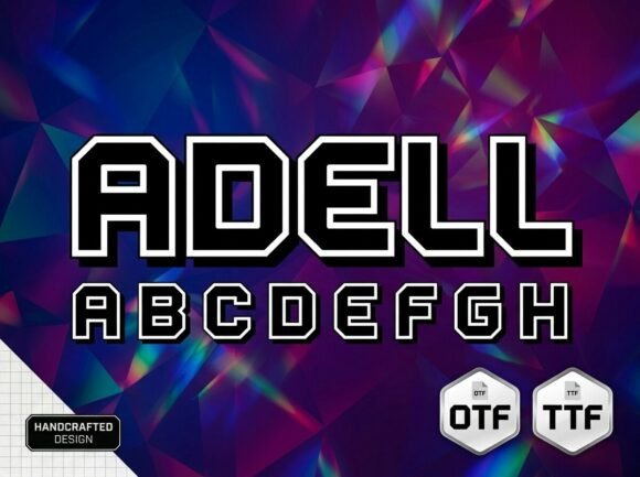 Adell: A Bold Sporty Display Font for High-Impact Web Design
