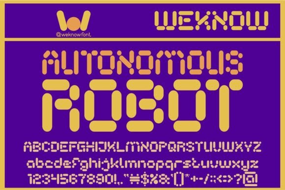 Autonomous Robot: The Retro-Futuristic Typeface for Bold Editorial Design