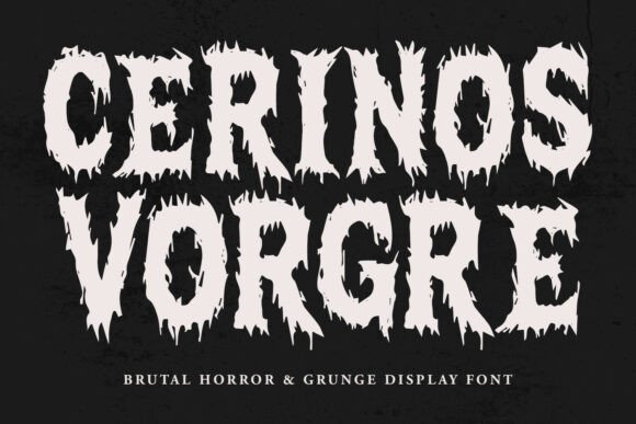 Cerinos Vorgre: The Ultimate Display Font for Dark Designs