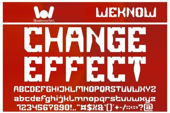 Change Effect: The Futuristic Typeface for Modern Business Branding