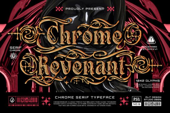 Chrome Revenant: The Futuristic Serif for High-Impact Campaigns