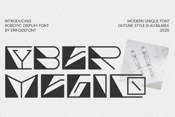 Cyber Megico: The Futuristic Robotic Font for Bold Digital Branding