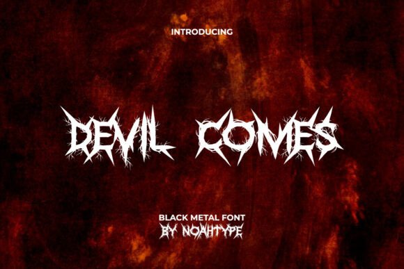 Devil Comes: A Dark Typeface for Bold Editorial Design