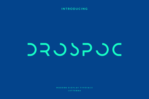 Drospoc: The Modern Display Font for Tech-Savvy Brands