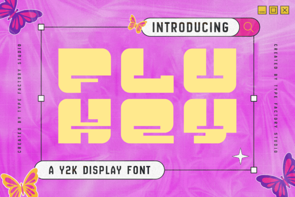 Flukey: A Y2K Display Typeface for Bold Editorial Design