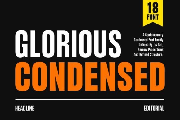 Glorious Condensed: The Premium Display Font for High-Impact Web Design
