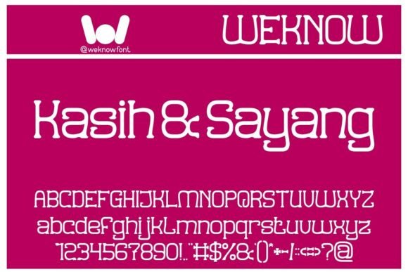 Kasih Sayang: A Unique Serif Font for Charismatic Branding