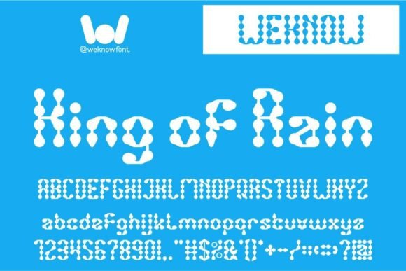King of Rain: The Creative Font for Modern Branding