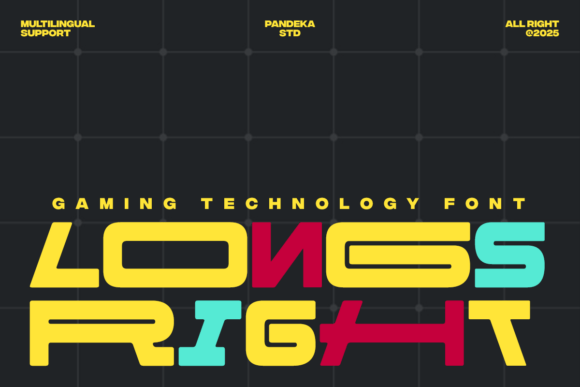 Longs Right: The Futuristic Display Font for High-Energy Branding