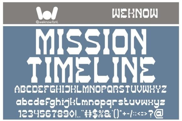 Mission Timeline: The Retro-Futuristic Typeface for Modern Branding