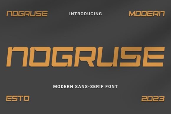 Nogruse: The Sharp Futuristic Sans Serif for Modern Branding