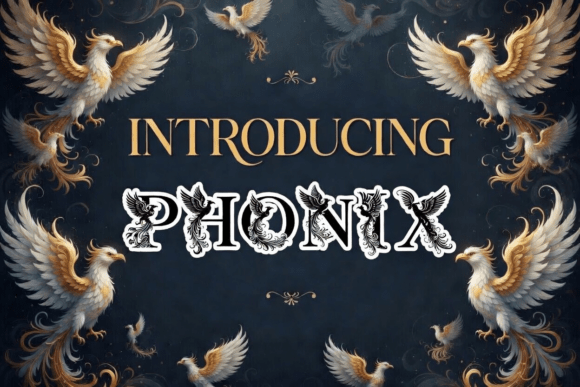 Phonix: A Dramatic Display Typeface for Modern Digital Branding