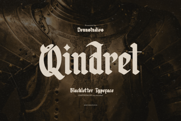 Qindret Typeface: A Modern Blackletter for Digital Branding