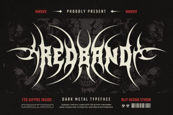Red Band Typeface: A Bold Blackletter Font for Digital Impact