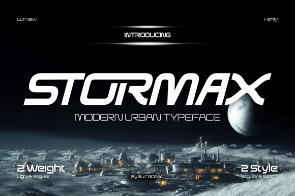 Stormax Typeface: The Bold Sans Serif for Futuristic Campaigns