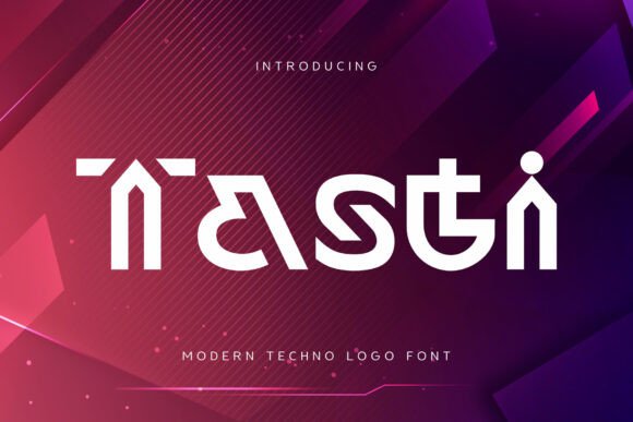 Tasti: A Modern Techno Typeface for Standout Branding