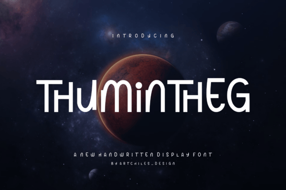 Thumintheg: A Futuristic Handwritten Typeface for Modern Brands